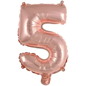 Toy balloon AMSCAN 9909693 — foil gold, pack of 5