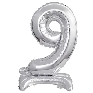 Toy balloon AMSCAN 9911732 — foil, silver, pack of 5