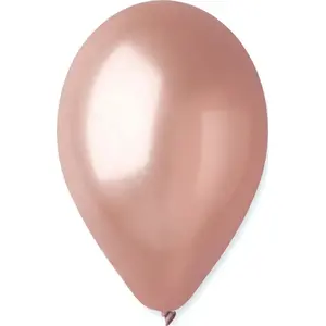 Шары Gemar GM120 — металлические розово-золотые, 33 см, упаковка 50 шт.