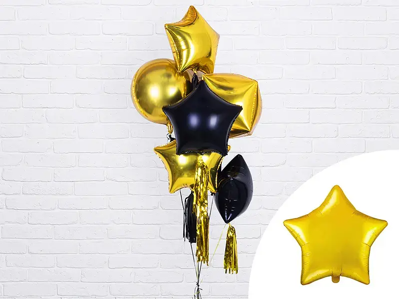 Rotaļu balons PartyDeco Star 480 mm, 50 gab. Photo 3