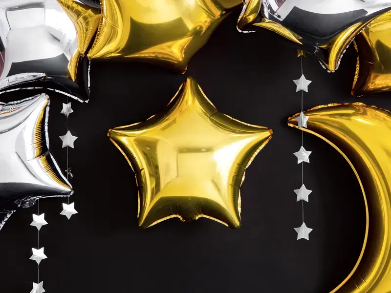 Rotaļu balons PartyDeco Star 480 mm, 50 gab. Photo 6