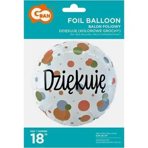Foil Balloon GoDan 'Dziękuję' – GoDan 516339 (thank you design)