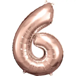 Toy balloon AMSCAN 9906281 — foil gold, inflated diameter 55 cm, pack of 5