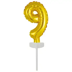 Toy balloon AMSCAN 9912683 foil gold, pack of 5