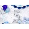 Rotaļu balons PartyDeco FB1M-5-018, folija, sudraba Photo 2