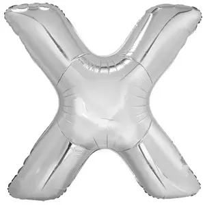 Toy balloon foil, silver, pack of 5 — No name 9909573 (MPN 615452)