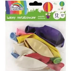 Balloons Fiorello 12" metal mix, pack of 12 – Fiorello 293257