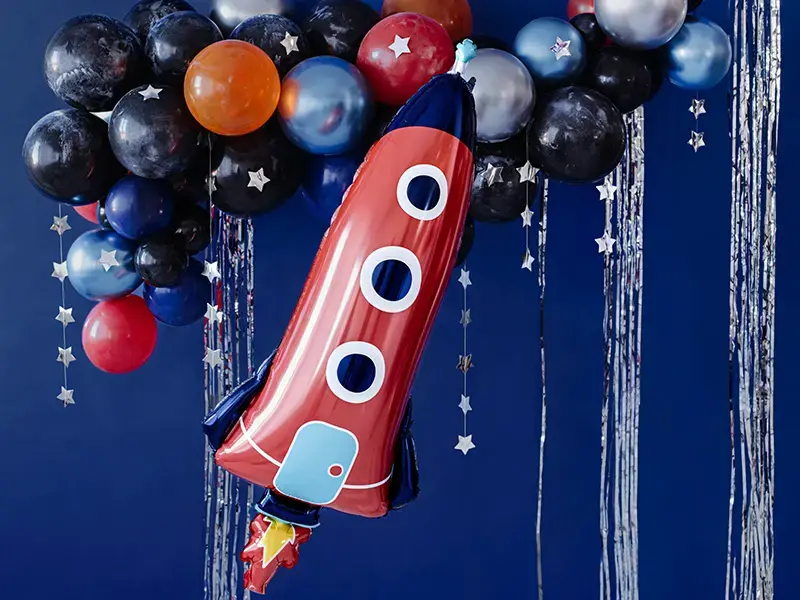 Rotaļu balons PartyDeco Rocket — 440×1150 mm, 50 gab. Photo 2
