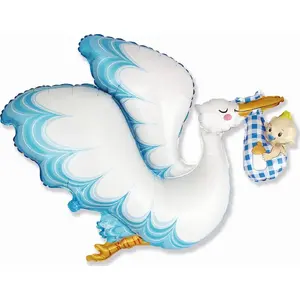 Foil Balloon 24-inch Flexmetal FX - Bocian Baby Boy, packaged