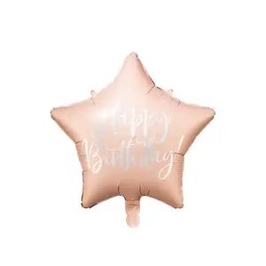 Toy balloon PartyDeco FB93-081PJ-KARTON, foil, pink, inflated Ø 40 cm, pack of 50