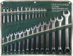 Combination wrench set Sourcing 27 pcs RF-5150R, sizing 6–36 mm, includes 4 ratcheting wrenches