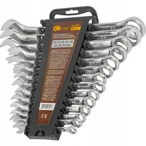 Combination Wrench Set 14 pcs Forcekraft FT-5141MP (10, 12–19, 21, 24, 27, 30, 32 mm)