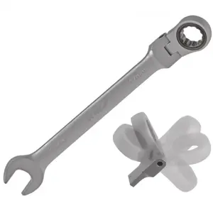 Combination ratcheting wrench with swivel 15 mm Dedra 14GP49