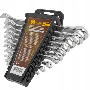 Wrench set AWTools FT-5101MP — 10-piece combination wrenches 6,8,10,12,13,14,15,17,19,22 mm