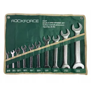 Wrench set Rockforce RF-5103P — flat/open-end wrenches 8–36 mm, 10 pieces