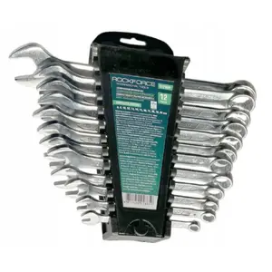 Combination Wrench Set 12 pc Rockforce RF-5121MP — sizes 6, 8, 10, 12–19, 22 mm