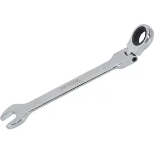 Open‑End and Box Ratcheting Combination Wrench AWTools AW39922 22 mm with Flexible Head