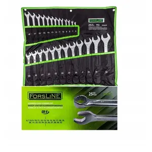 Combination wrench set GEKO FL-5261P — 25 pieces, sizes 6–32 mm