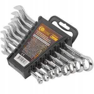 Socket and Open-End Wrench Set AWTools 8-piece 8–19 mm (8,10,12,13,14,15,17,19 mm)