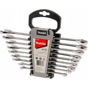 Open-end and box wrench set Makita 8–18 mm, 9 pieces