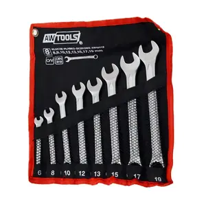 Combination wrench set AWTools AW40112 — 8-piece pack, total weight 800 g