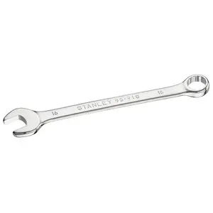 Combination wrench STANLEY STMT95910-0 — 16 mm, chrome‑vanadium, stainless finish