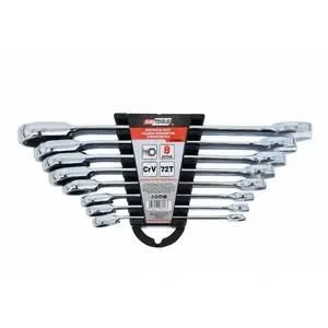 Combination wrench set AWTools AW39997, 8 pieces, total weight 1.3 kg