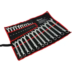 Combination wrenches set GEKO 25 pieces satin finish 6–32 mm