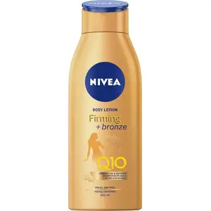 Body balm Nivea Firming+Bronze Q10 400 ml — bronzing and firming body moisturiser