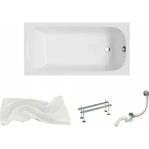Bathtub Polimat Wanna 150x70 CLASSIC SLIM - acrylic bath 150×70 cm