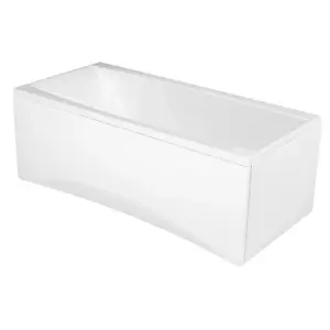 Alcove bathtub CERSANIT Virgo 1600×750×430 mm Acrylic White, 200 L