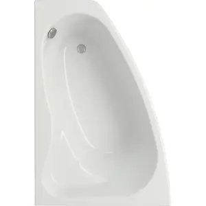 Corner Asymmetric Bathtub CERSANIT Sicilia left 160 x 100 cm S301-036