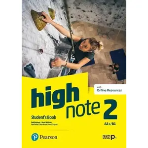 Mācību grāmata Longman Pearson High Note 2 SB A2+/B1 ar tiešsaistes resursiem