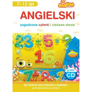Mācību burtnīca Lingo Angielski. Zagadkowe cyferki i ciekawe słowa — angļu valodas uzdevumi bērniem