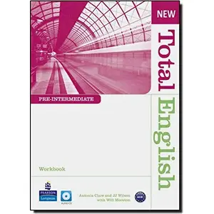Mācību grāmata Longman Pearson Total English NEW Pre-Intermediate Workbook ar CD (bez atslēgas)