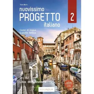 Mācību grāmata un darba burtnīca ar DVD EDILINGUA Progetto italiano Nuovissimo 2 B1–B2