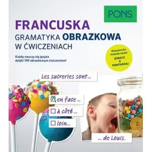 Exercise book Pons Gramatyka obrazkowa w ćwiczeniach – French grammar practice, book by Pons (Polish)