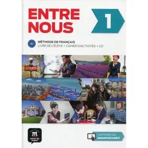 Darblapa Difusion Entre nous 1 — vingrinājumu burtnīca ar audio CD, MPN 271433