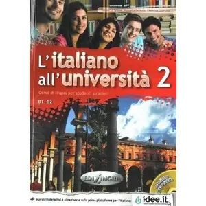 Mācību grāmata un darba burtnīca ar CD EDILINGUA L'Italiano All'Università 2 B1-B2