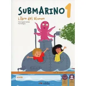 Mācību grāmata un darba burtnīca EDELSA Submarino 1 ar tiešsaistes resursiem (MPN 338339)