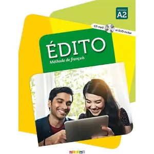 Didier Edito A2 mācību grāmata ar CD un DVD (A2 līmenis) — franču valoda