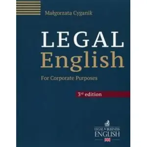 Grāmata C.H. Beck — Legal English (MPN 216166) — angļu valoda juristiem, ISBN 9788325587918