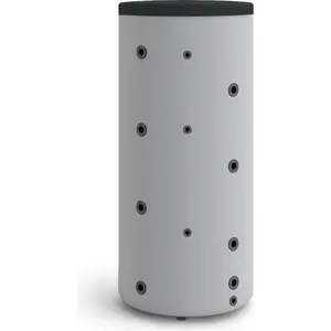 Buffer tank Galmet SG 1000 L with 100 mm removable soft polyurethane foam insulation, black (70-100600)