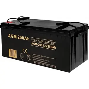 Svina-skābes AGM akumulators Volt 12V 200Ah (modelis 6AKUXAG200)