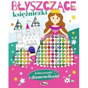 Coloring Book with Diamond Stickers Morex — Sparkling Princesses (children’s coloring activity)