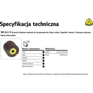 Flap Wheel 100×100×19 mm, No name model 7326, mounted abrasive wheel