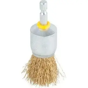 Wire brush 25 mm Wolfcraft WF2738000 – brass wire
