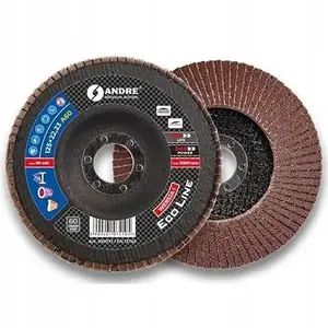 Suku disks Andre 125 mm P80, modelis 810246, ECO LINE (Ø125 mm, grauds P80)