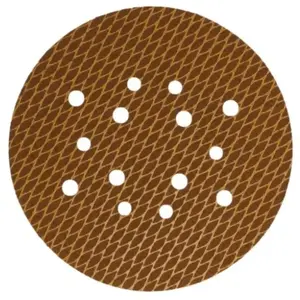 Abrasive Sanding Discs Dedra Anti-clogg 180 mm, P120, Hook-and-Loop, Set of 5