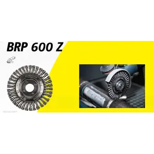 Wire Tube Brush KLINGSPOR BRP600Z for Pipes 125 mm × 6 mm × 22.23 mm, twisted wire